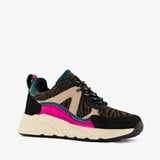 Blue Box meisjes dad sneakers met dierenprint