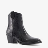 Blue Box dames enkellaarsjes met crocoprint