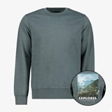 Produkt heren sweater met backprint
