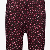 Flared meisjes broek met roze bloemen