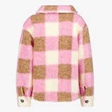 Geruite meisjes teddy shacket