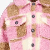 Geruite meisjes teddy shacket