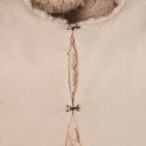 Meisjes gilet van imitatiebont bruin