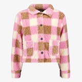 Geruite meisjes teddy shacket