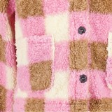 Geruite meisjes teddy shacket