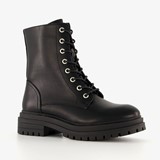 Blue Box dames veterboots zwart