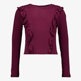 TwoDay meisjes top paars met ruches