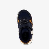 Jongens sneakers donkerblauw cognac