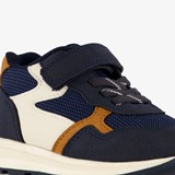 Jongens sneakers donkerblauw cognac