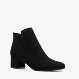 Tamaris dames enkellaarsjes met hak zwart