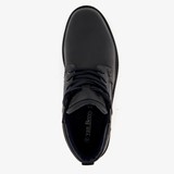 Leren heren veterboots zwart