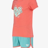 Tweedelige meisjes sport set oranje