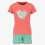 Tweedelige meisjes sport set oranje