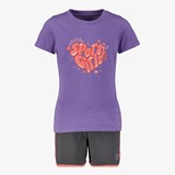 Tweedelige meisjes sport set paars