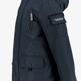 Jongens halflange winterjas blauw