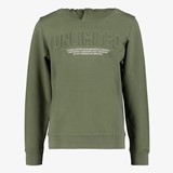 Unsigned jongens hoodie kaki groen
