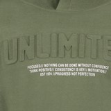 Jongens hoodie kaki groen