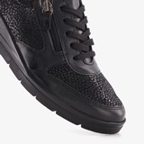 Dames veterschoenen zwart