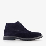 Hoge suede heren veterschoenen blauw