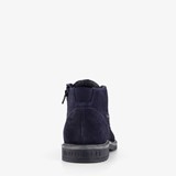 Hoge suede heren veterschoenen blauw