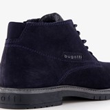 Hoge suede heren veterschoenen blauw