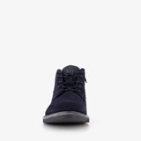 Hoge suede heren veterschoenen blauw