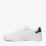 Heren sneakers wit met blauw detail