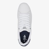 Heren sneakers wit met blauw detail