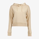 Osaga cropped dames hoodie beige
