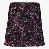 Meisjes rok met bloemenprint paars