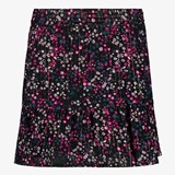 Meisjes rok met bloemenprint paars