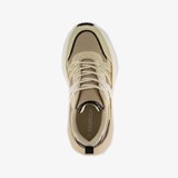 Dames dad sneakers beige goud