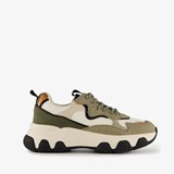 Dames dad sneakers kaki groen