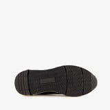 Leren dames dad sneakers zwart beige