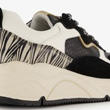 Leren dames dad sneakers zebraprint