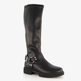 Blue Box hoge dames biker laarzen zwart