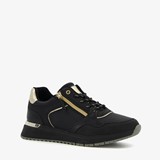 Blue Box dames sneakers zwart metallic goud