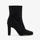 Enkellaarsjes met hak strass steentjes