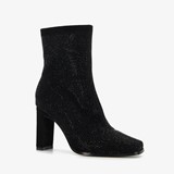 Nova enkellaarsjes met hak strass steentjes