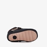 Leren babyschoenen met stippen en hartjes