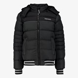 Unsigned gewatteerde jongens winterjas zwart