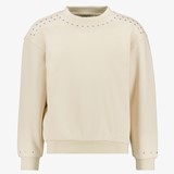 MyWay meisjes sweater met studs beige