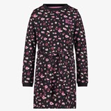 TwoDay meisjes jurk met bloemenprint zwart roze