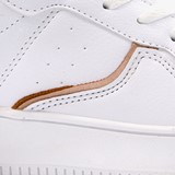 Dames sneakers wit roze