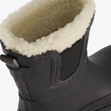 Gevoerde dames regenlaarzen zwart