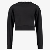 Osaga cropped meisjes hoodie zwart