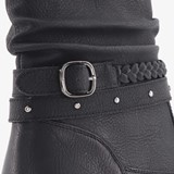 Dames enkellaarsjes zwart