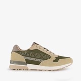 Heren sneakers beige groen