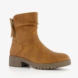 Blue Box dames enkellaarsjes cognac