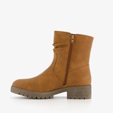 Dames enkellaarsjes cognac